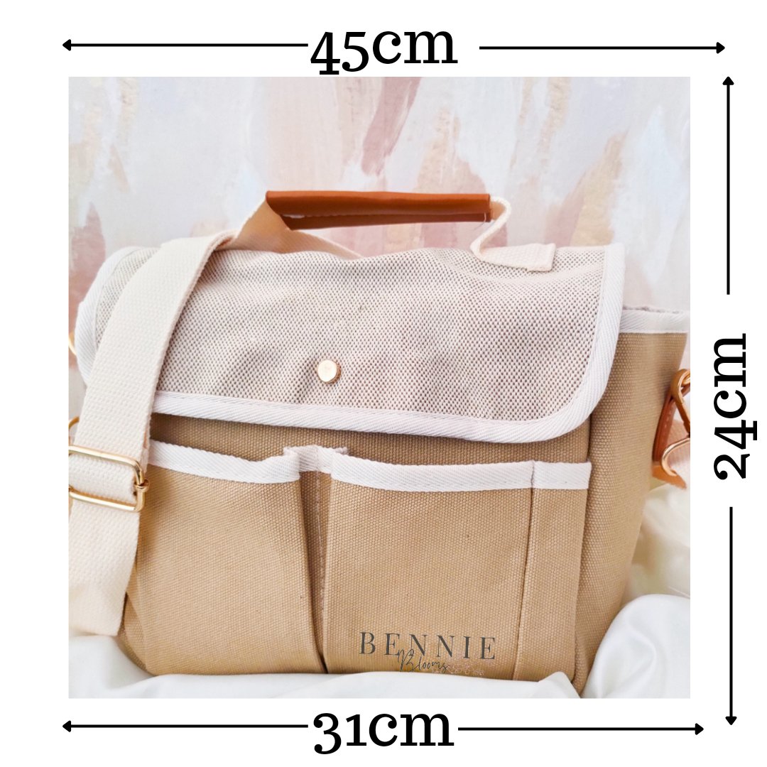 Mamas Buggy Caddy bag - Bennie Blooms Breastfeeding, Teething and Fiddle Jewellery at its finest.